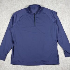Public Rec Gamechanger Men Size XL 1/4 Zip Navy Blue Pullover Performance